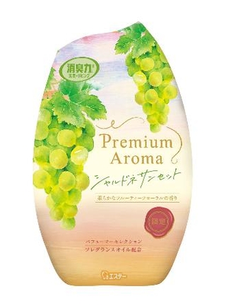 　エステー「消臭力　プレミアムアロマ」シリーズの「シャルドネサンセット」（玄関・リビング用）