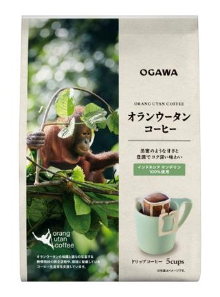 　小川珈琲の「小川珈琲　オランウータンコーヒー　ドリップコーヒー５杯分」