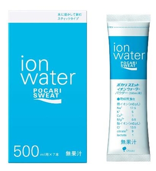 　大塚製薬の「ポカリスエット　イオンウォーター　パウダー　スティックタイプ　５００ｍｌ用」