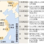 　中国の主な襲撃事件