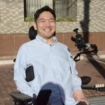 　重度障害者の八木郷太さん
