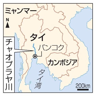 　タイ・バンコク、チャオプラヤ川