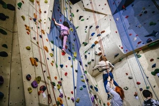 　ＩＳＢにあるスポーツクライミングの施設＝ブリュッセル（共同）