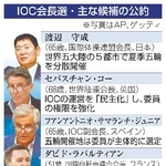 　ＩＯＣ会長選・主な候補の公約（写真はＡＰ、ゲッティ）