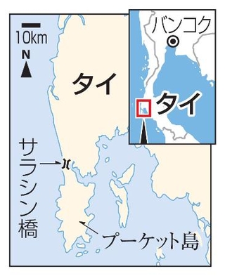 　タイ・プーケット島サラシン橋