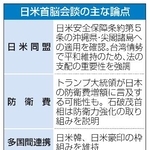 　日米首脳会談の主な論点