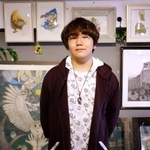 　画家の小林嵩史さん＝札幌市