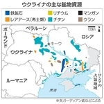 　ウクライナの主な鉱物資源