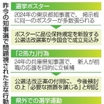 　昨今の知事選で問題視された主な行動