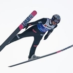 　世界選手権ジャンプ男子個人ラージヒルで、スーツの規定違反で失格となったノルウェーのマリウス・リンビク＝８日、トロンヘイム（共同）
