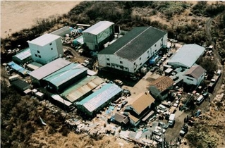 　オウム真理教の教団施設＝１９９５年３月、山梨県上九一色村