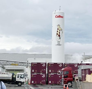 　カルビー帯広工場＝２０２４年８月（ＮＰＯ法人バイオマス産業社会ネットワーク提供）