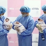 　２０２５年の元日に生まれた赤ちゃん＝韓国・高陽（聯合＝共同）