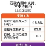 　石破内閣の支持、不支持理由
