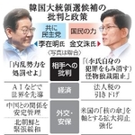 　韓国大統領選候補の批判と政策（写真は聯合）