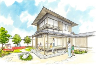 　松山市が再建計画を進める愚陀仏庵のイメージ図