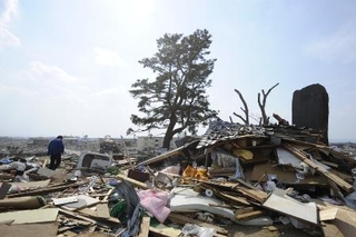 　宮城県名取市閖上地区＝２０１１年３月２９日