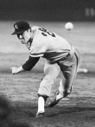 　１９６８年８月の中日戦で１６奪三振のセ・リーグタイ記録を達成した江夏豊さん＝中日