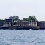 　世界遺産「明治日本の産業革命遺産」を構成する長崎市の端島（通称・軍艦島）＝５月