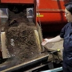 　独自の製造方法で作られた木質飼料「キャトルエース」＝北海道北見市