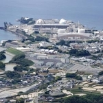 　九州電力玄海原発（奥）が立地する佐賀県玄海町＝２０２４年４月