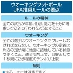 　ウオーキングフットボールＪＦＡ推奨ルールの要点