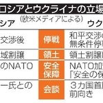 　ロシアとウクライナの立場
