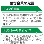 　主な企業の発言