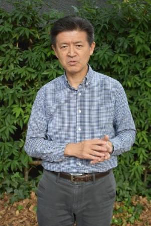 　東京・武蔵野の空襲被害について語る牛田守彦さん＝東京都武蔵野市