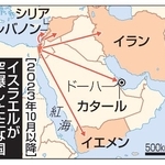 　イスラエルが空爆した主な国