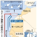 　カナリア諸島への移民ルート