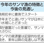　今年のサンマ漁の特徴と今後の見通し