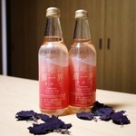 　赤シソ「下阿達」を使って作られたノンアルコールの炭酸飲料
