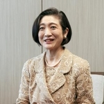 　取材に応じるパナソニックＨＤの小川理子執行役員
