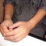 　大阪市内の就労継続支援Ａ型事業所を利用していた瀬戸京香さん（仮名）＝１０月、大阪府内