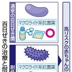 　百日ぜきの治療と耐性菌の影響