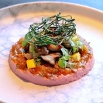 　「西欧料理サヴァカ」で提供されているヌートリアの肉を使った料理＝静岡県菊川市