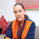 　インタビューに答えるメルバ・プリーア駐日メキシコ大使