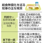 　給食無償化を巡る知事の主な発言