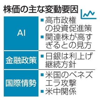 　株価の主な変動要因