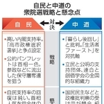 　自民と中道の衆院選戦略と懸念点