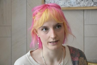 ナスティア・ポドロジュニャさん＝４日、クラクフ