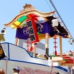 　茨城県北茨城市の「常陸大津の御船祭」の木造船＝２０２４年５月