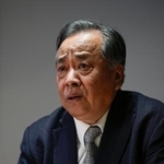 　インタビューに答える中国・清華大の劉江永教授（共同）