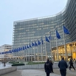 　ＥＵ欧州委員会の建物＝ブリュッセル（共同）