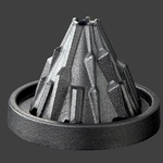 　野上田葉月さんが開発した鋳物のお香立て「焚香」（鍋屋バイテック提供）