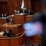 　衆院本会議で施政方針演説をする高市首相＝２０日午後