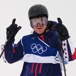 　ミラノ・コルティナ冬季五輪フリースタイルスキー男子米国代表のハンター・ヘス＝２０日、イタリア・リビーニョ（ＡＰ＝共同）