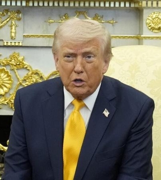 　トランプ米大統領＝ワシントン（共同）
