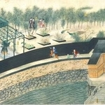 ４オランダ商館のお花畑（長崎歴史文化博物館所蔵）